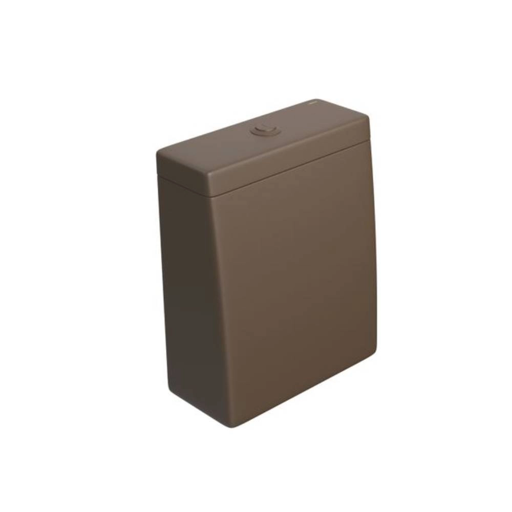 Caixa Acoplada Monocromática com Acionamento Duo Marrom Fosco Lk Deca CD.23F.MRFC.22