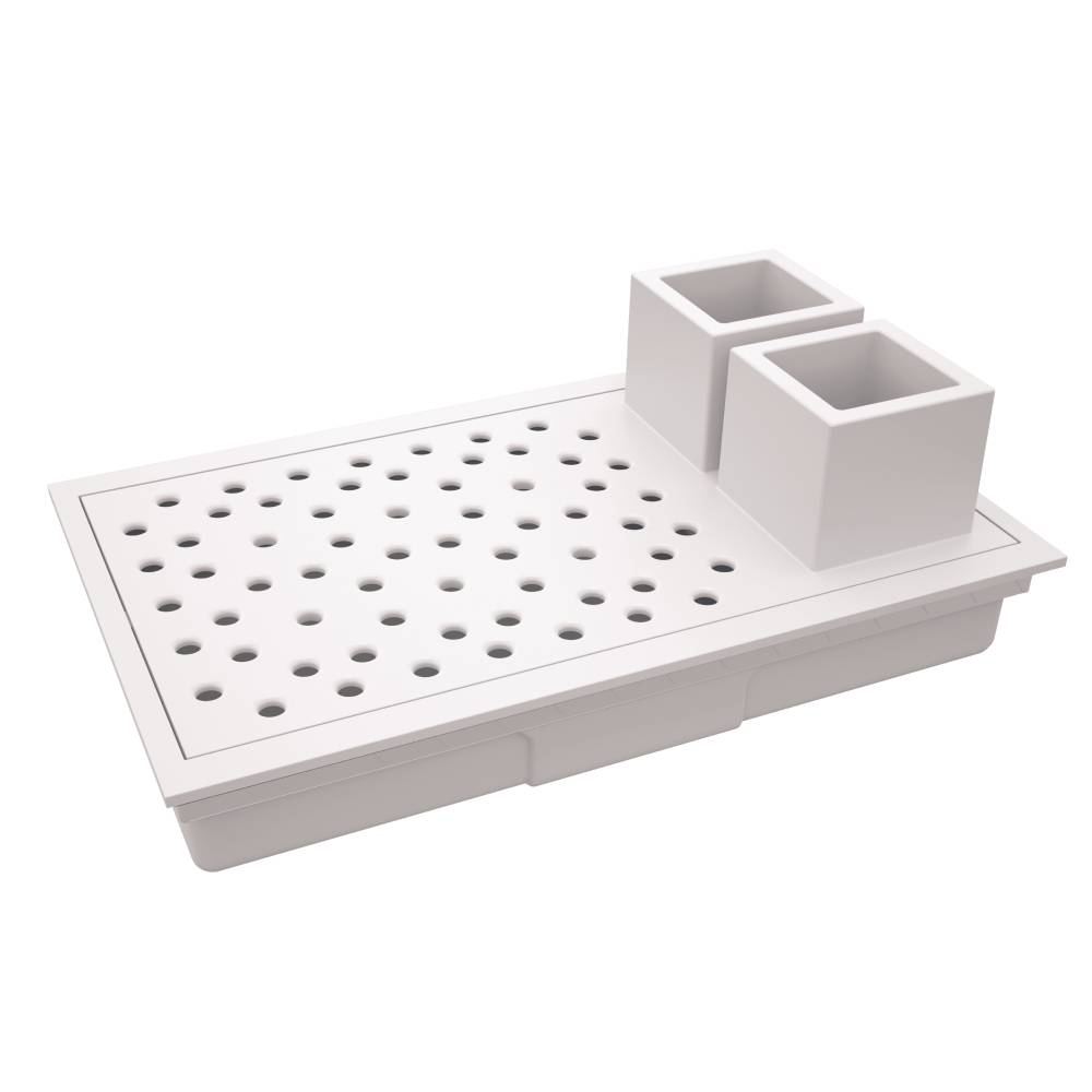 Canal Organizador Concept Copoes e Talheres Branco Arquitech