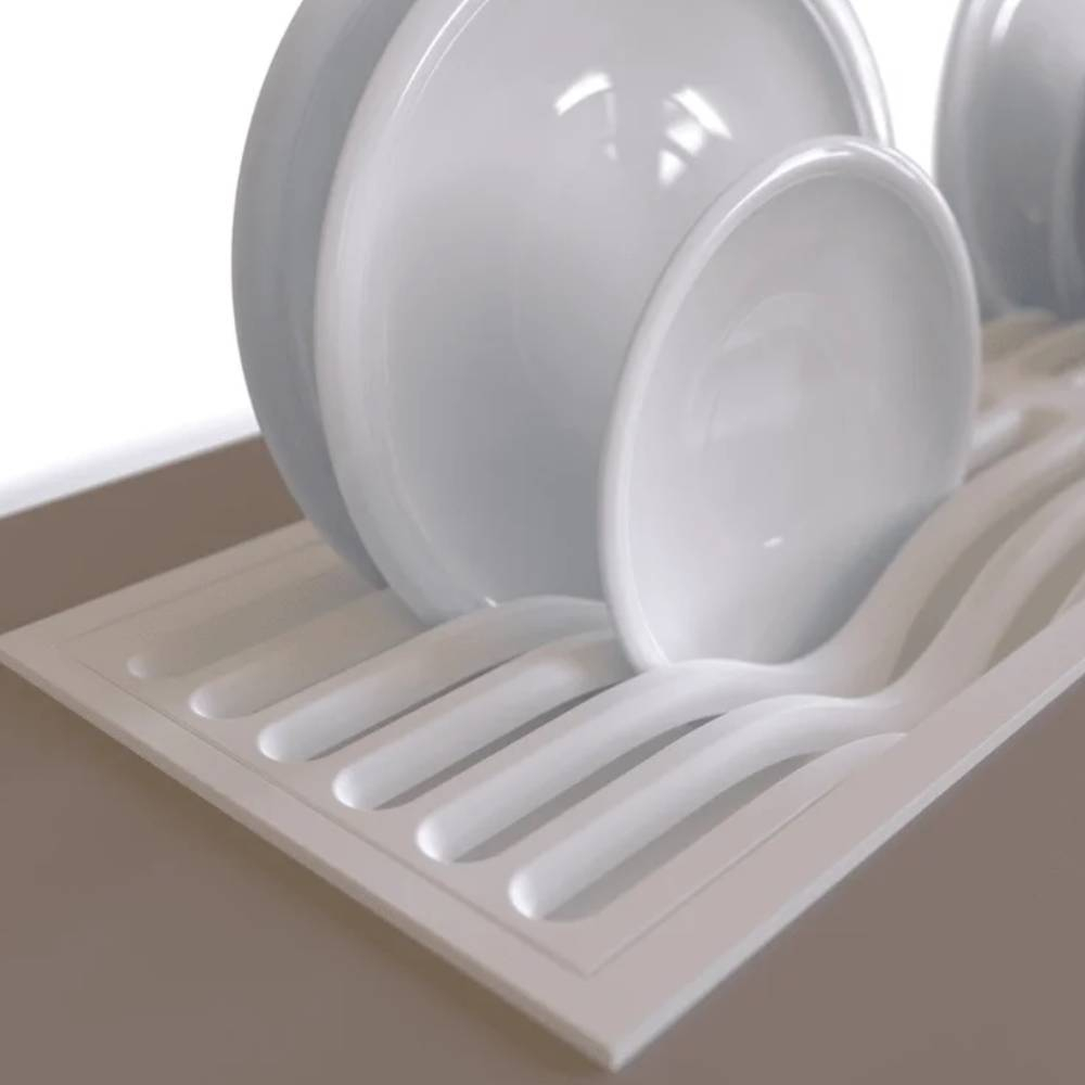 Canal Organizador Concept de Pratos Branco Arquitech