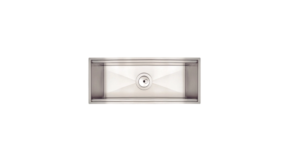 Canal Organizador em Aço Inox Tramontina para Sobrepor com Acabamento Acetinado 45x18 cm