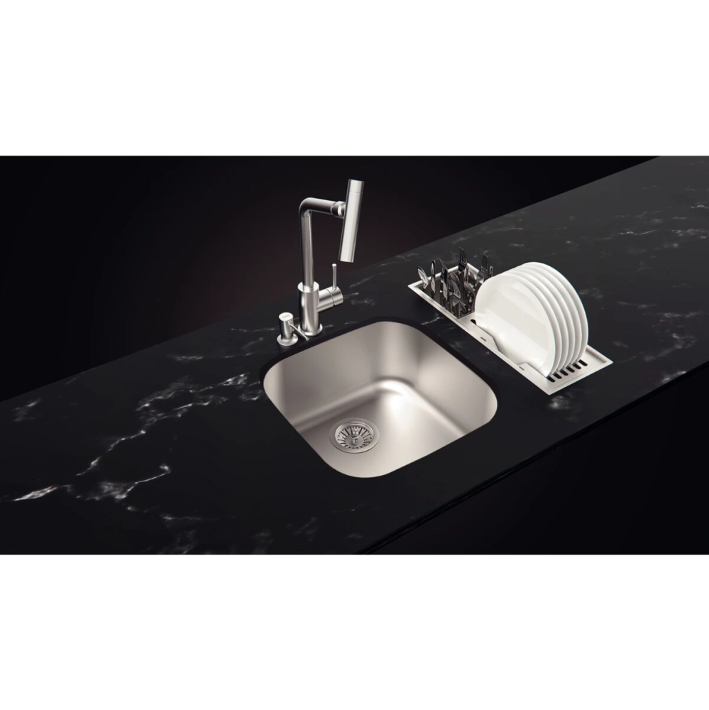 Canal Organizador em Aço Inox Tramontina para Sobrepor com Acabamento Acetinado 45x18 cm