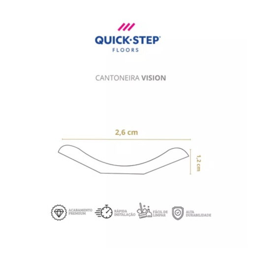 Cantoneira Vision Cumaru Tefé 1666 Quick-step 2,40m Cantoneira Vision Cumaru Tefé 1666 Quick-step 2,40m