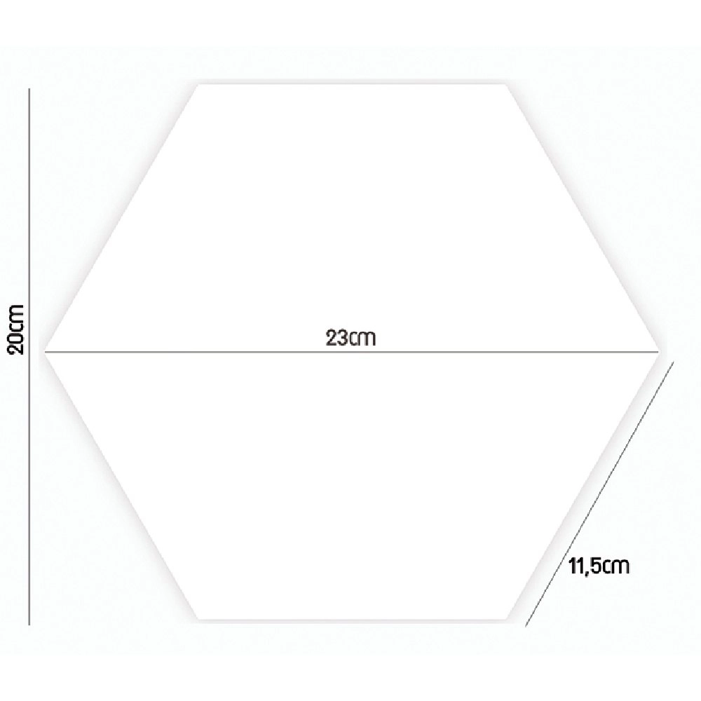 Ceral Revestimento Hexagonal Branco