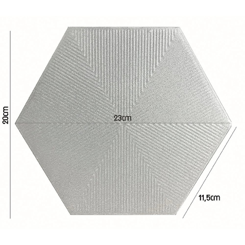 Ceral Revestimento Hexagonal Connect Soft Grey