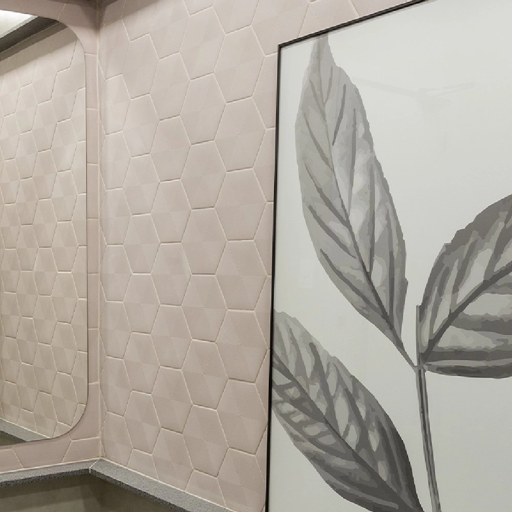 Ceral Revestimento Hexagonal Connect Soft Pink Ceral Revestimento Hexagonal Connect Soft Pink