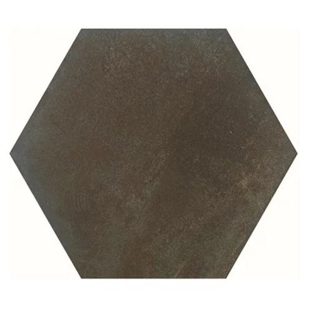 Ceral Revestimento Hexagonal Corten
