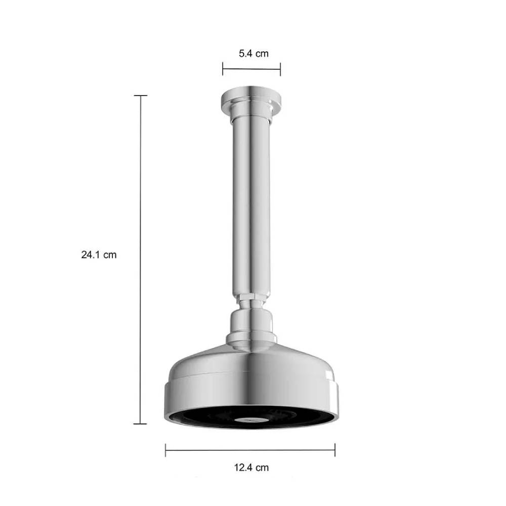 Chuveiro Deca de Teto com Tubo Acqua Plus Cromado CR 1990.C.TET Chuveiro Deca de Teto com Tubo Acqua Plus Cromado CR 1990.C.TET