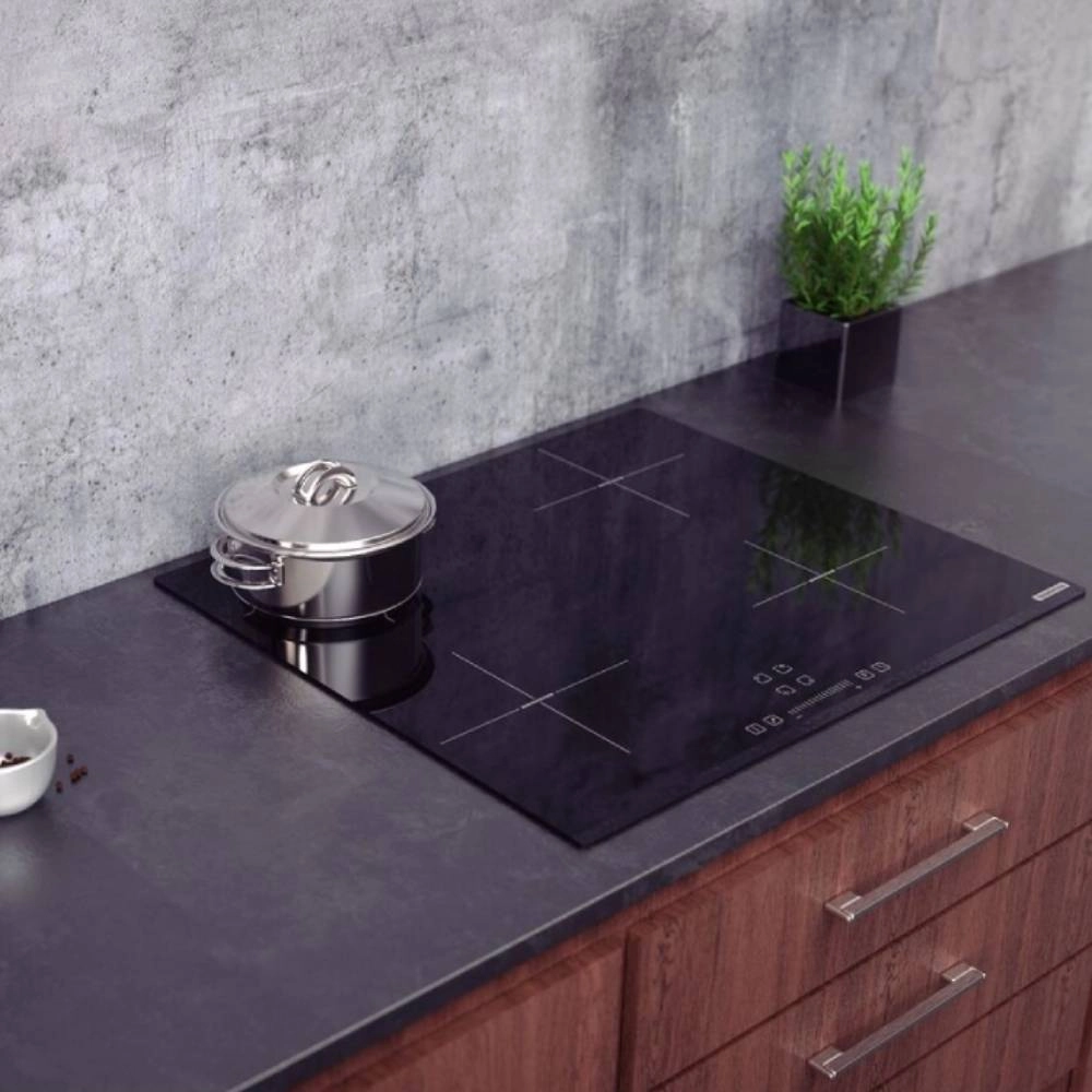 Cooktop por Indução Tramontina Square Slider B 4EI 60 Vitrocerâmico com 4 Áreas de Aquecimento e Comando Touch