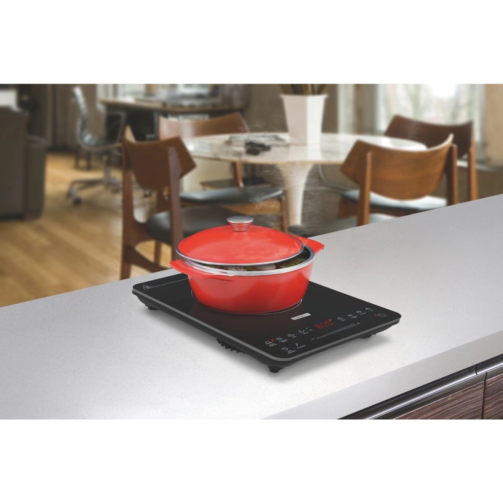 Cooktop Portátil por Indução Tramontina Slim Touch EI 30 com 1 Área de Aquecimento e Comando Touch 127 V