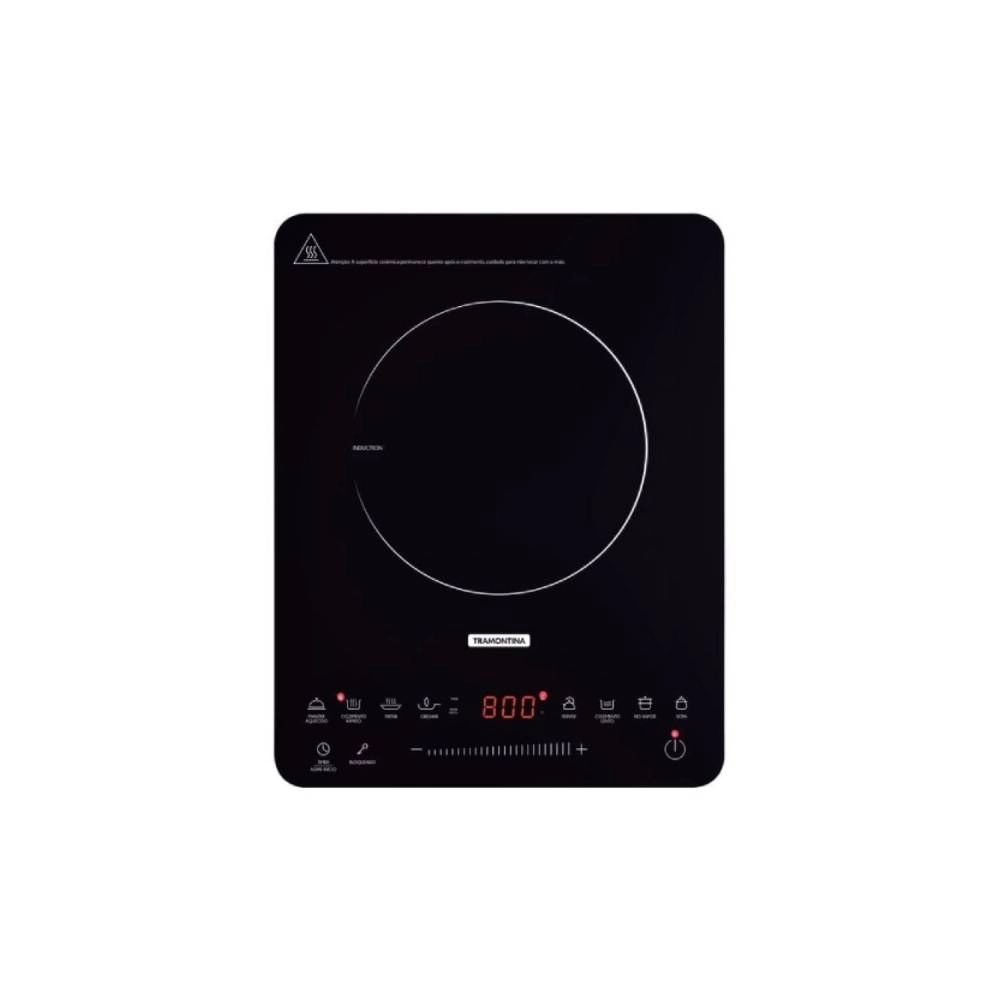 Cooktop Portátil por Indução Tramontina Slim Touch EI 30 com 1 Área de Aquecimento e Comando Touch 127 V