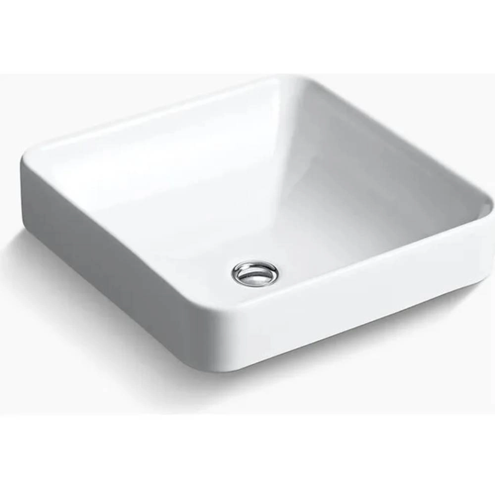 Cuba Apoio De Banheiro Kohler Quadrada Branca Vox 41x41 Cor Branco 2661BR-0