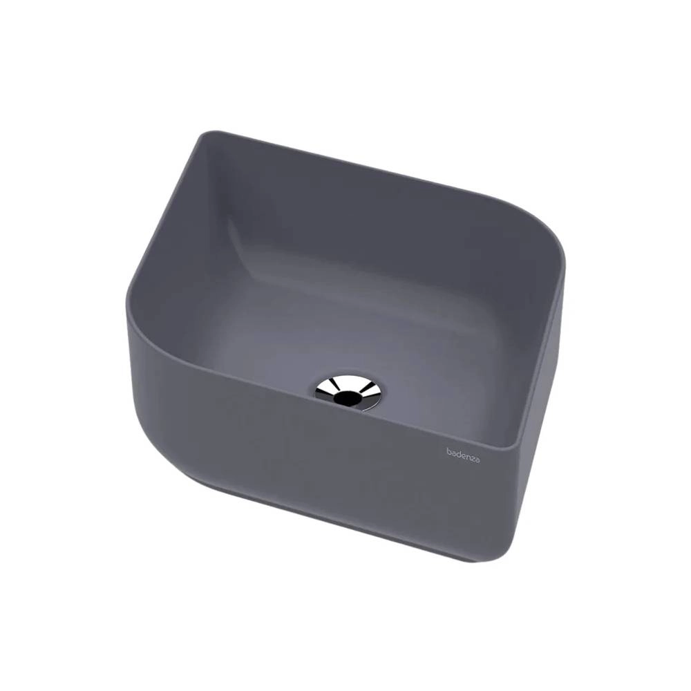 Cuba de Apoio Badenza SF003AC Rubi Sofi Cinza Black Lead Acetinado 