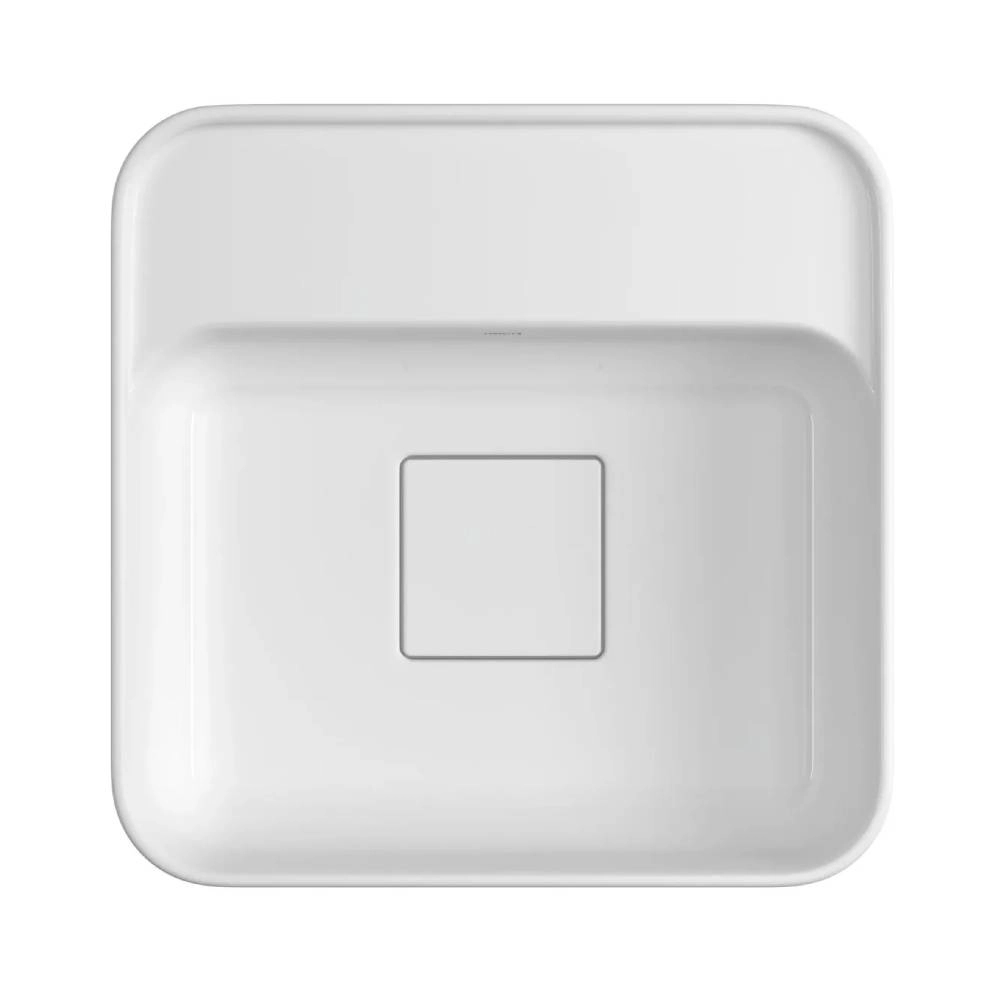 Cuba de Apoio Deca com Mesa Quadrada 30cm Slim Branco L.11030.M.17