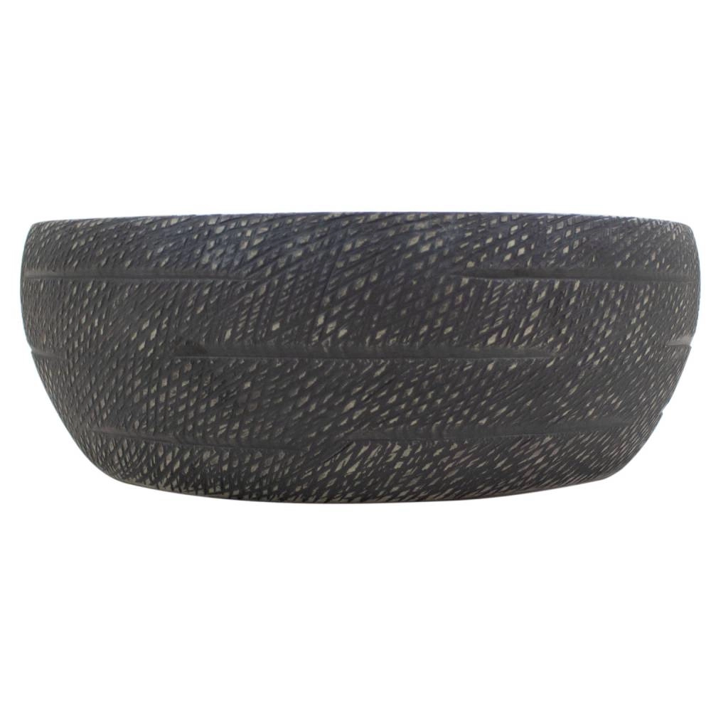 Cuba de Apoio Movel Redonda MV40 41×41 Preto Fosco