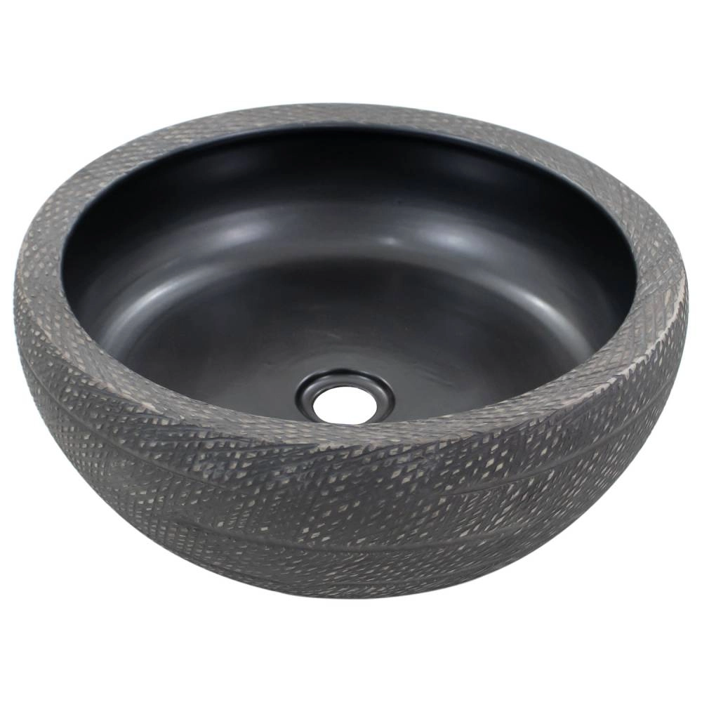 Cuba de Apoio Movel Redonda MV40 41×41 Preto Fosco