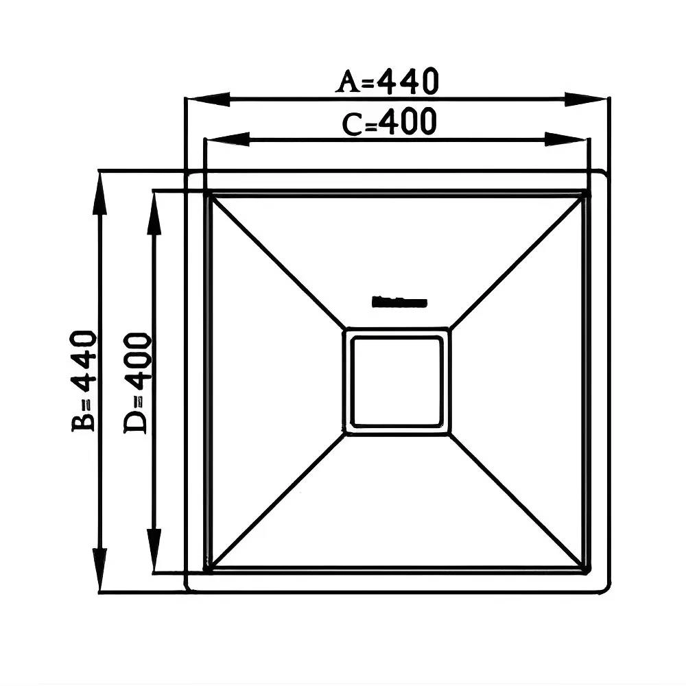 Cuba De Bacco Primaccore 400 Dark Gold 440X440X200 20.03.90530 Cuba De Bacco Primaccore 400 Dark Gold 440X440X200 20.03.90530