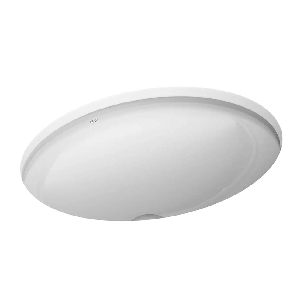 Cuba de Embutir Oval Deca 37,5x48,5cm Gelo Linha L.37.17
