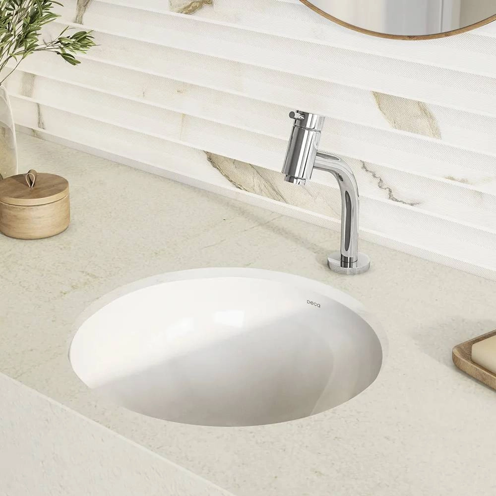 Cuba de Embutir Redonda Deca 36x36cm Branco Linha L.41.17