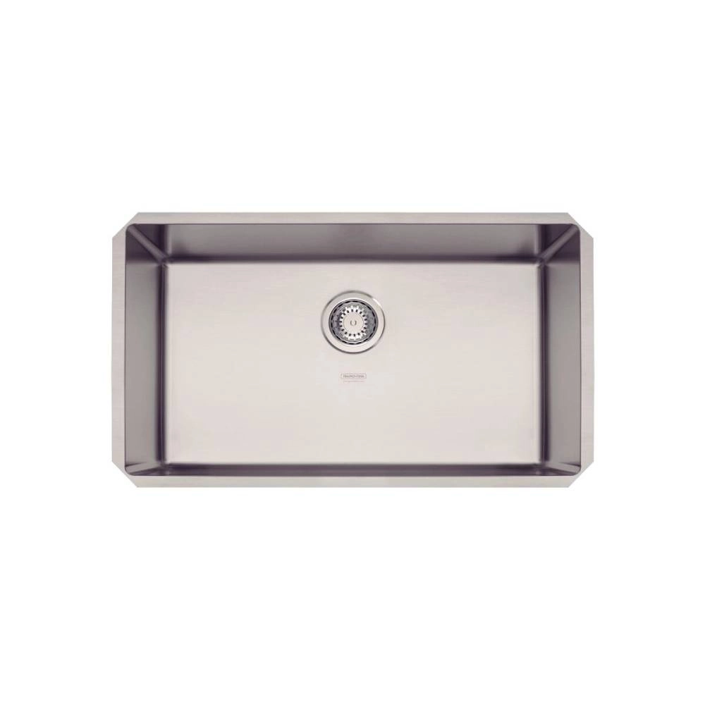 Cuba de embutir Tramontina Design Collection Quadrum Undermount em Aço Inox com Acabamento Acetinado 70 U 70x40 cm