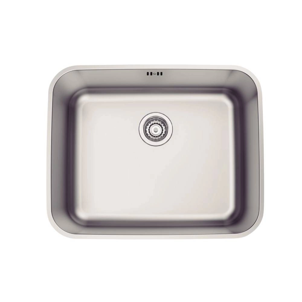 Cuba de Embutir Tramontina Dora 50 BL R6 em Aço Inox Escovado com Válvula e escape 50x40 cm