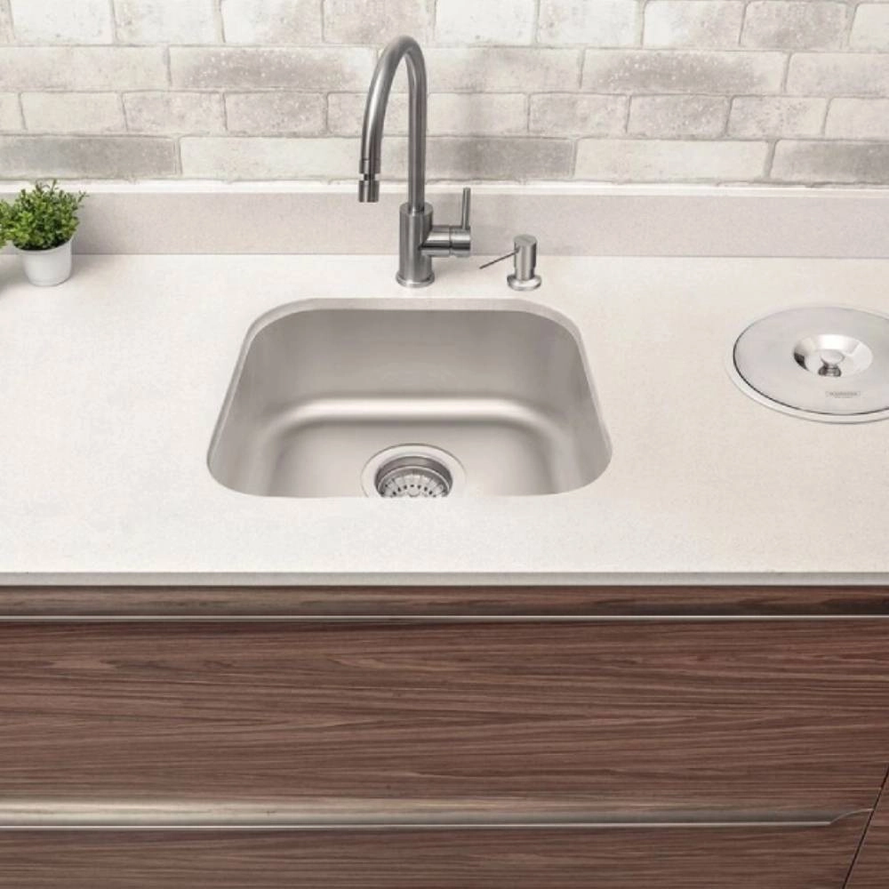 Cuba de embutir Tramontina Lavínia 40 BL em Aço Inox Escovado 40x34 cm