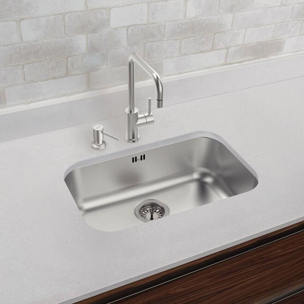 Cuba de embutir Tramontina Lavínia 56 BL em Aço Inox Escovado 56x34 cm