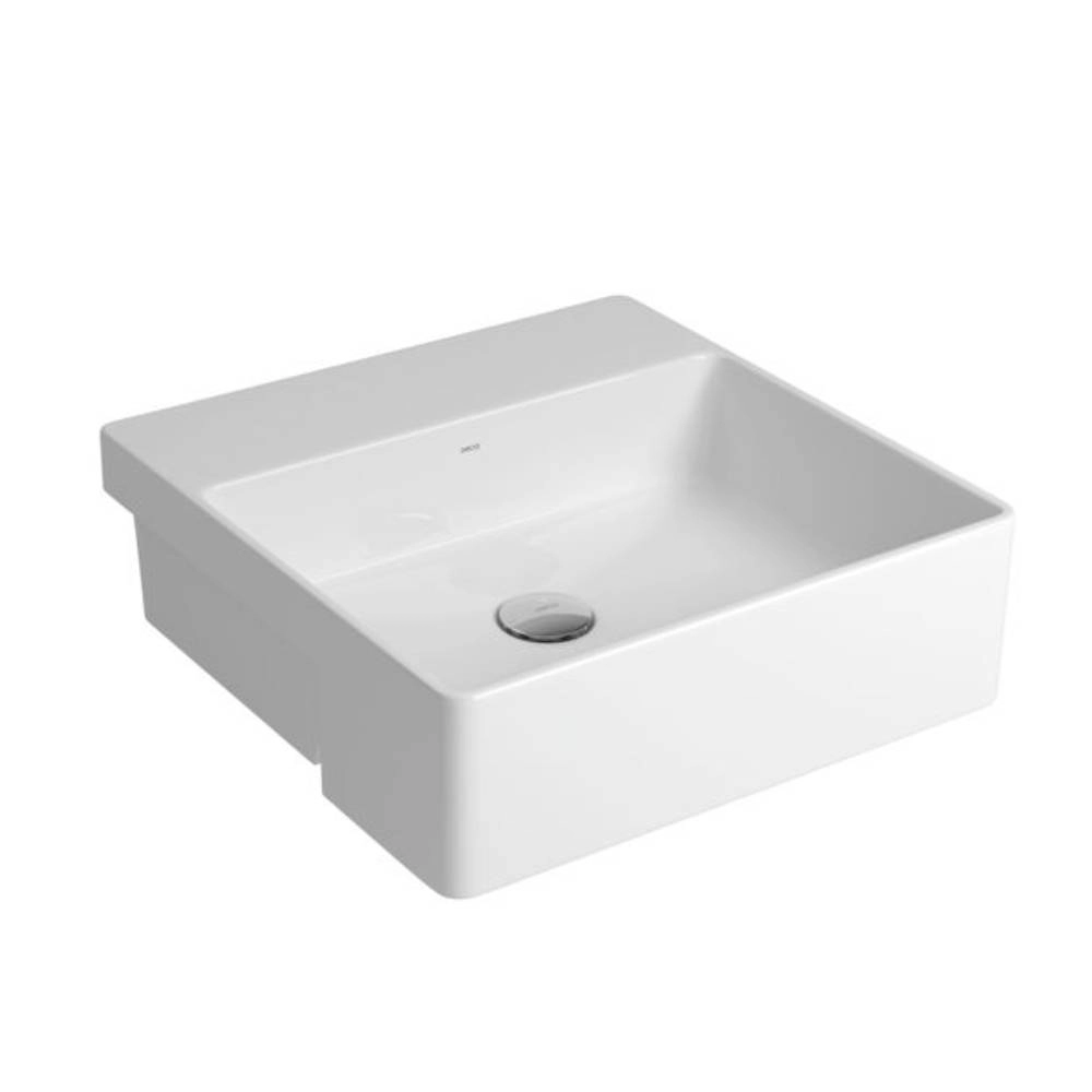 Cuba de Semi Encaixe com Mesa Quadrada Deca 42x42cm Gelo L.830.17
