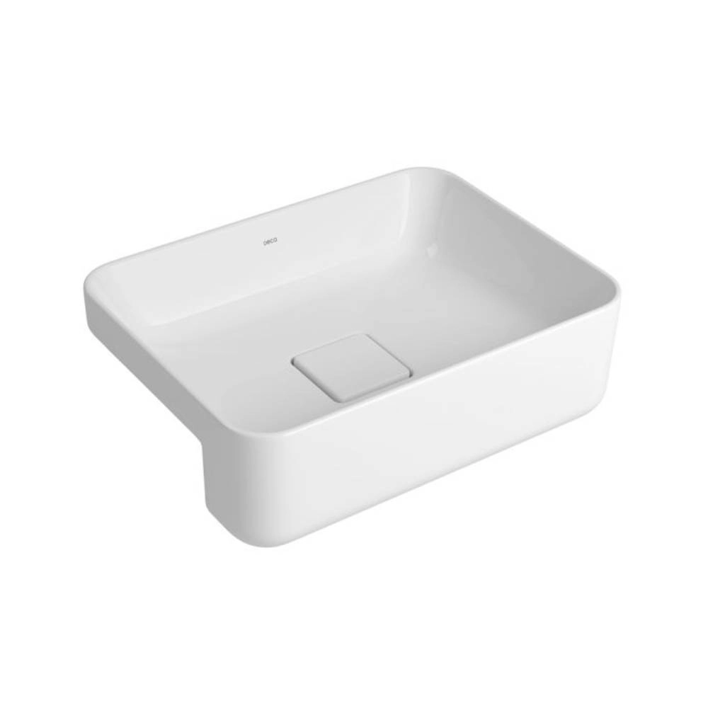 Cuba De Semiencaixe Retangular 40 Cm Deca L.63040.17 Branco