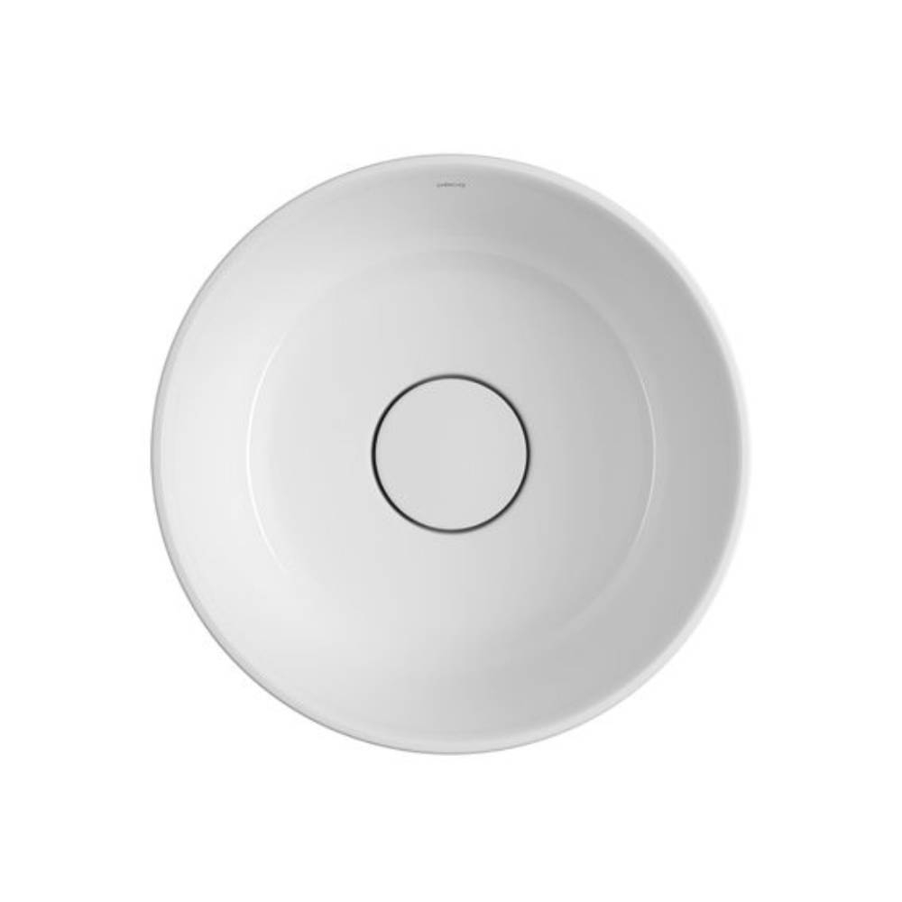 Cuba de Sobrepor Redonda Deca 30x30cm Branco Slim L.22030.17