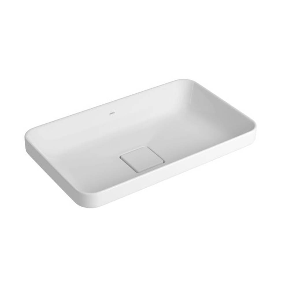 Cuba de Sobrepor Retangular Deca 30x50cm Branco Slim L.23050.17