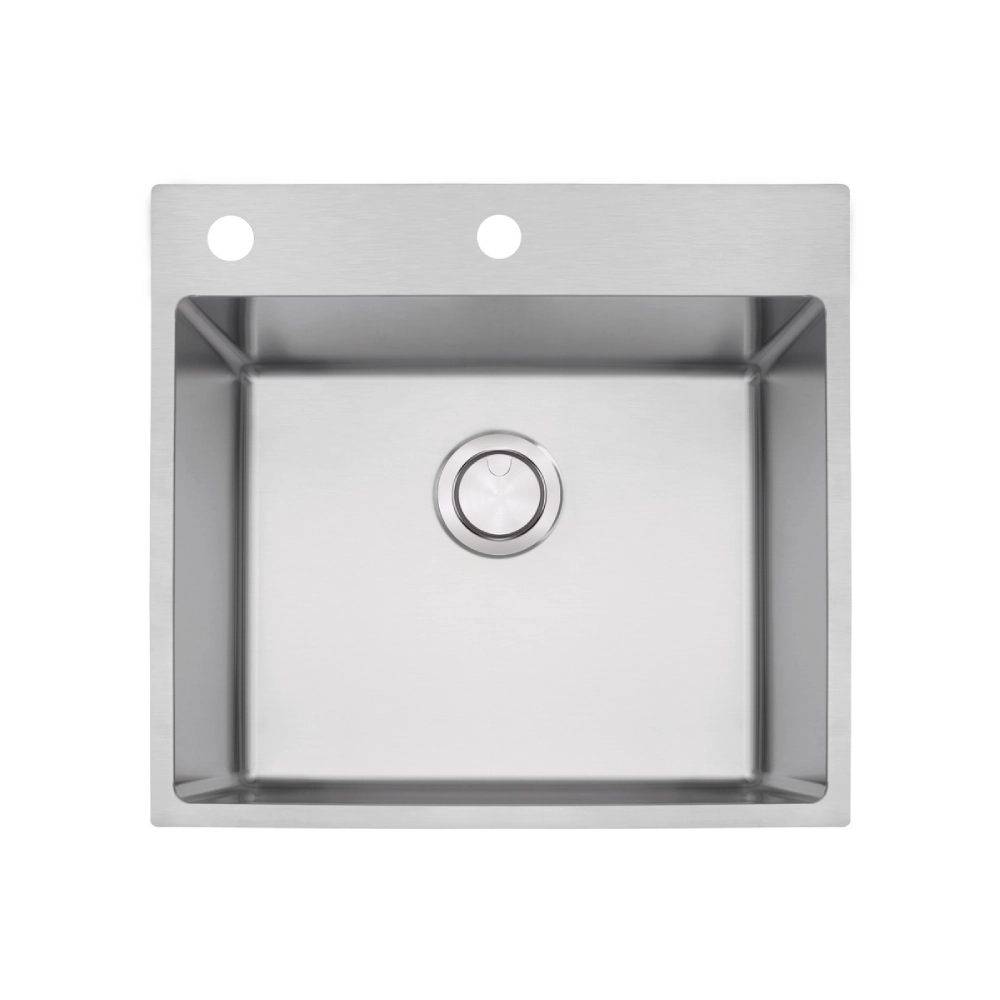 Cuba de Sobrepor Tramontina Design Collection Quadrum Flush em Aço Inox com Acabamento Acetinado 50x40 cm