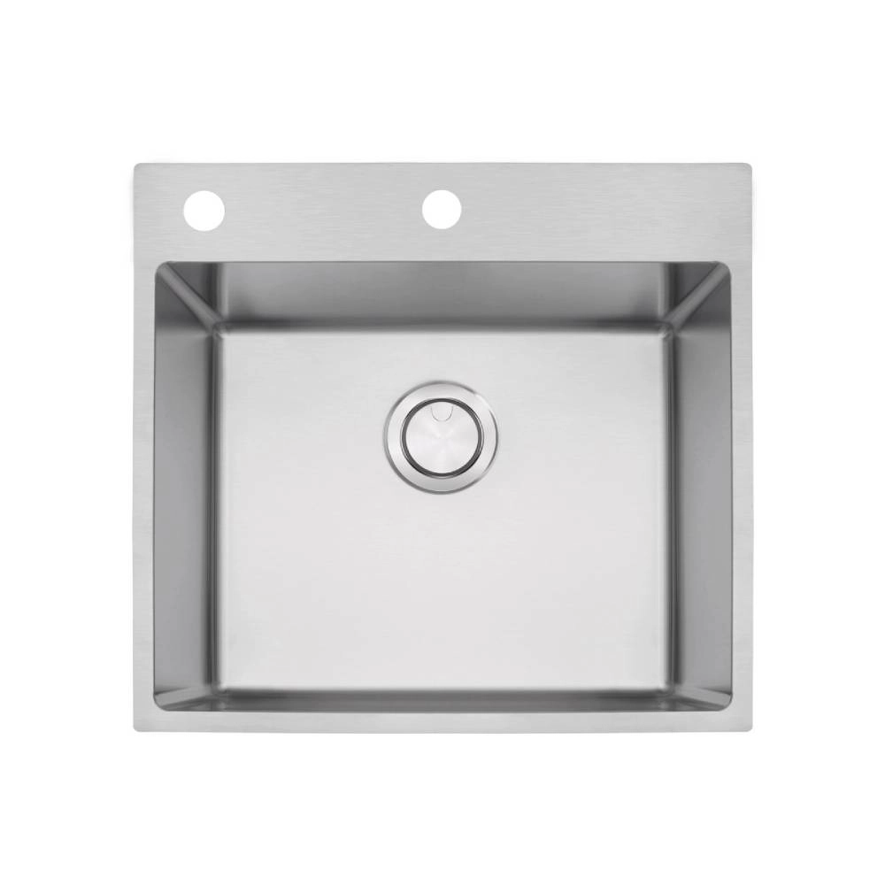 Cuba de Sobrepor Tramontina Design Collection Quadrum Flush em Aço Inox com Acabamento Acetinado 50x40 cm