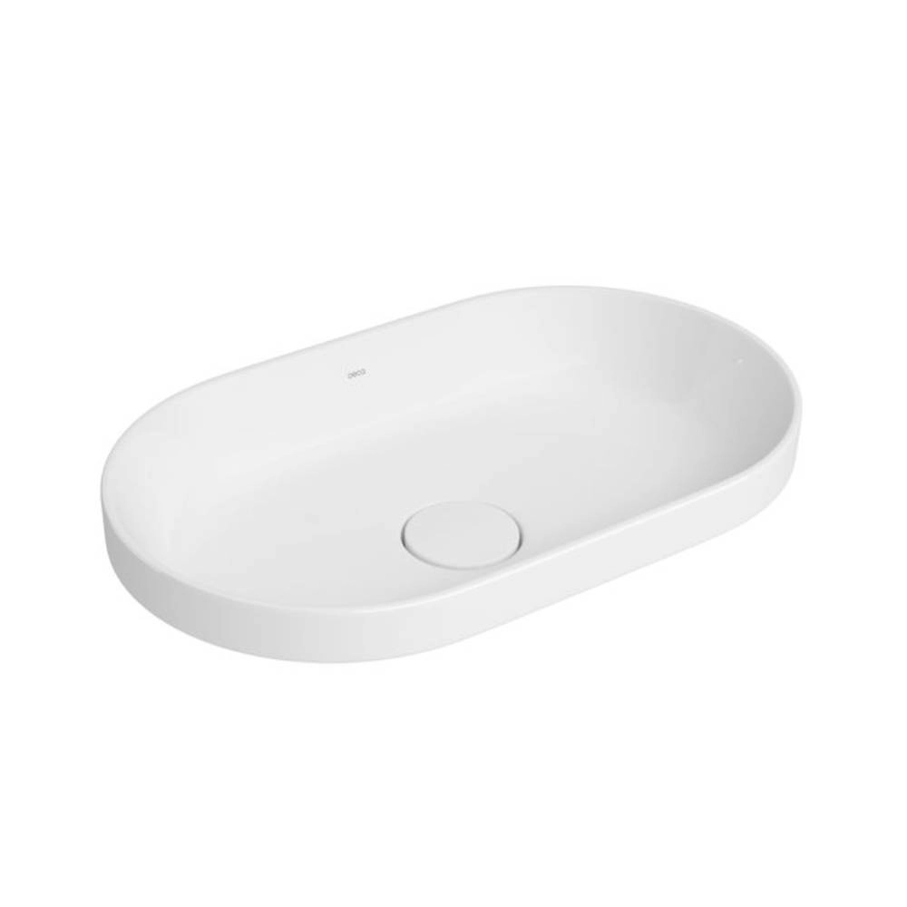 Cuba Oval de Sobrepor 50cm Branco Slim  L.24050.17