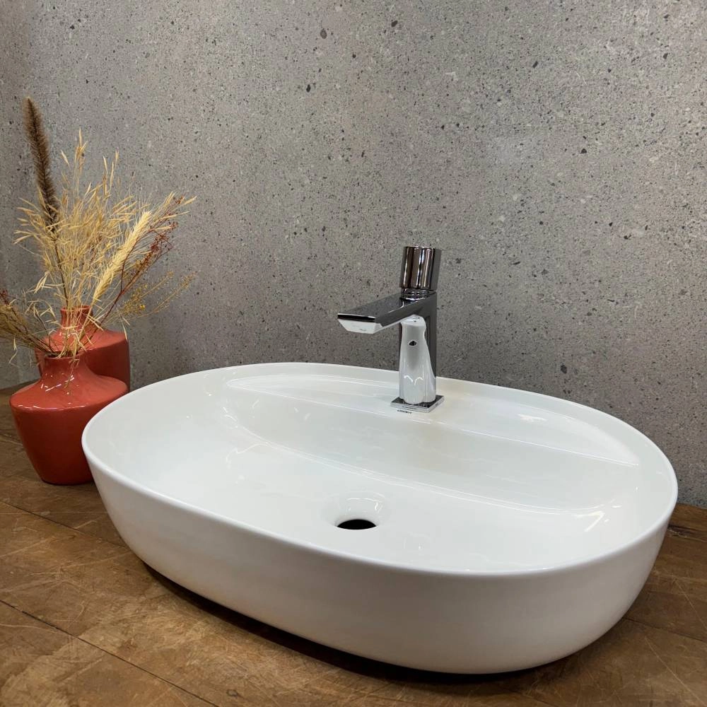 Cuba Oval Orna Atalaia 57x43x21 Branco