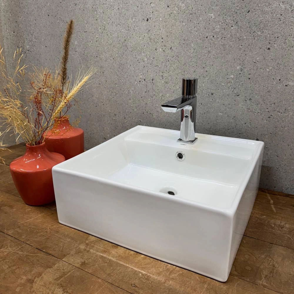 Cuba Quadrada Orna Maresias 45x45x17 Branco