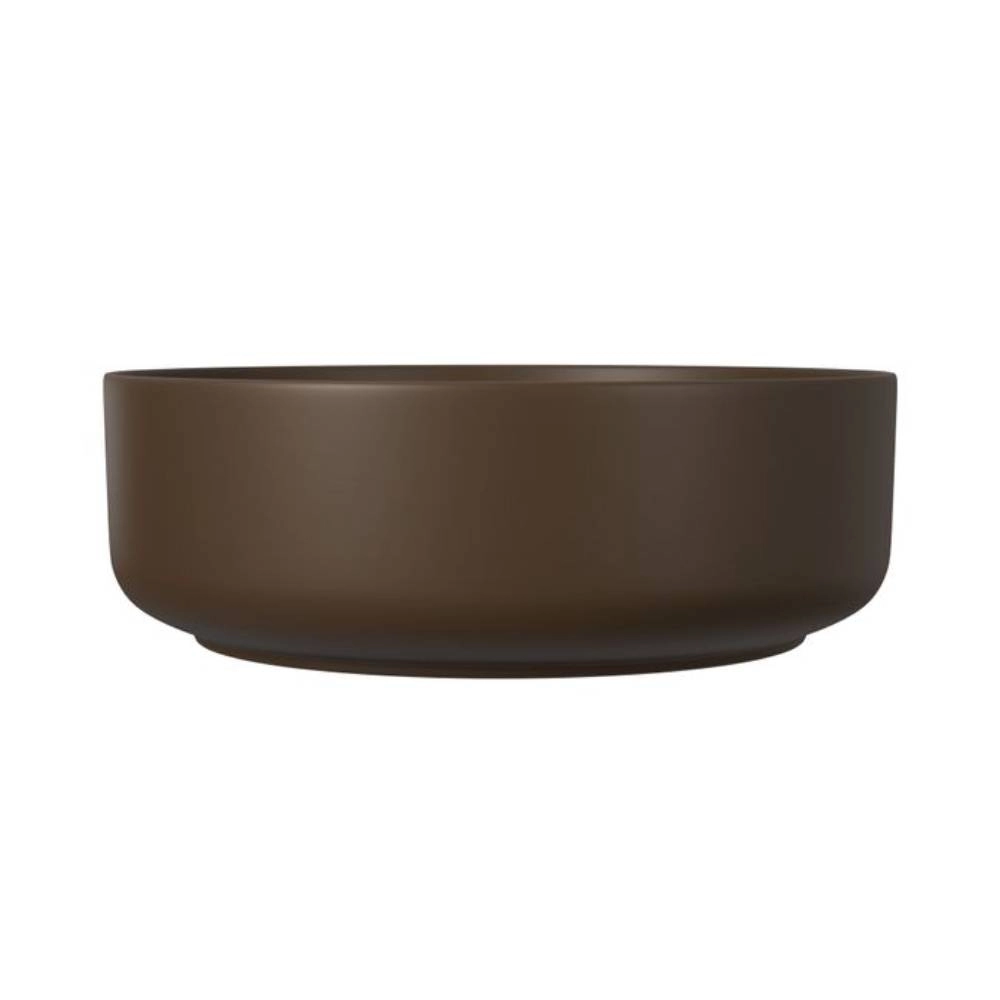 Cuba Redonda de Apoio 40cm Marrom Fosco Slim Deca L.12040.22