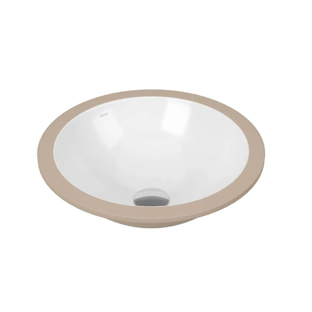 Cuba Redonda de Embutir Docol 390x140 para Lavatório Standard Branco  