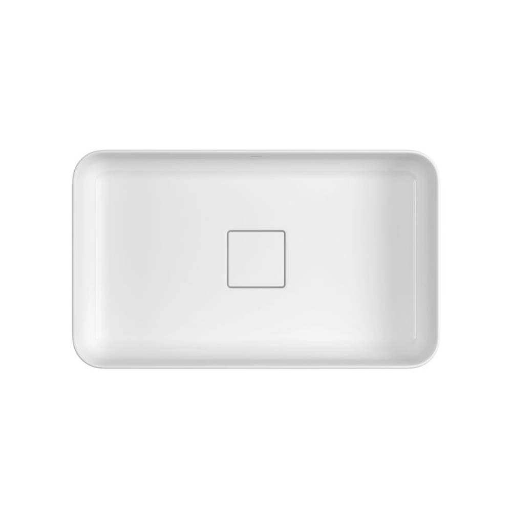 Cuba Retangular de Apoio 50cm Branco Slim Deca L13050.17