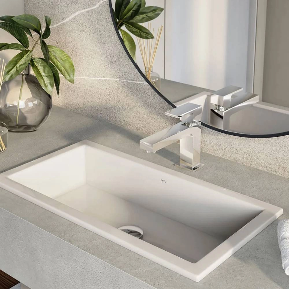 Cuba Retangular Deca de Sobrepor 59cm Branco L.1070.17