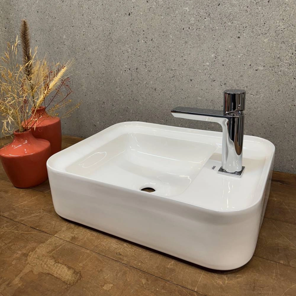 Cuba Retangular Orna Camboinhas 50x40x14 Branco