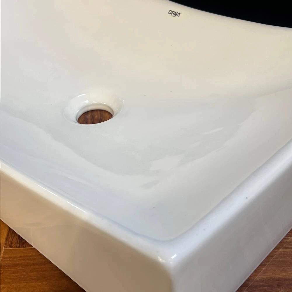 Cuba Retangular Orna Guarapari 54x35x15 Branco 