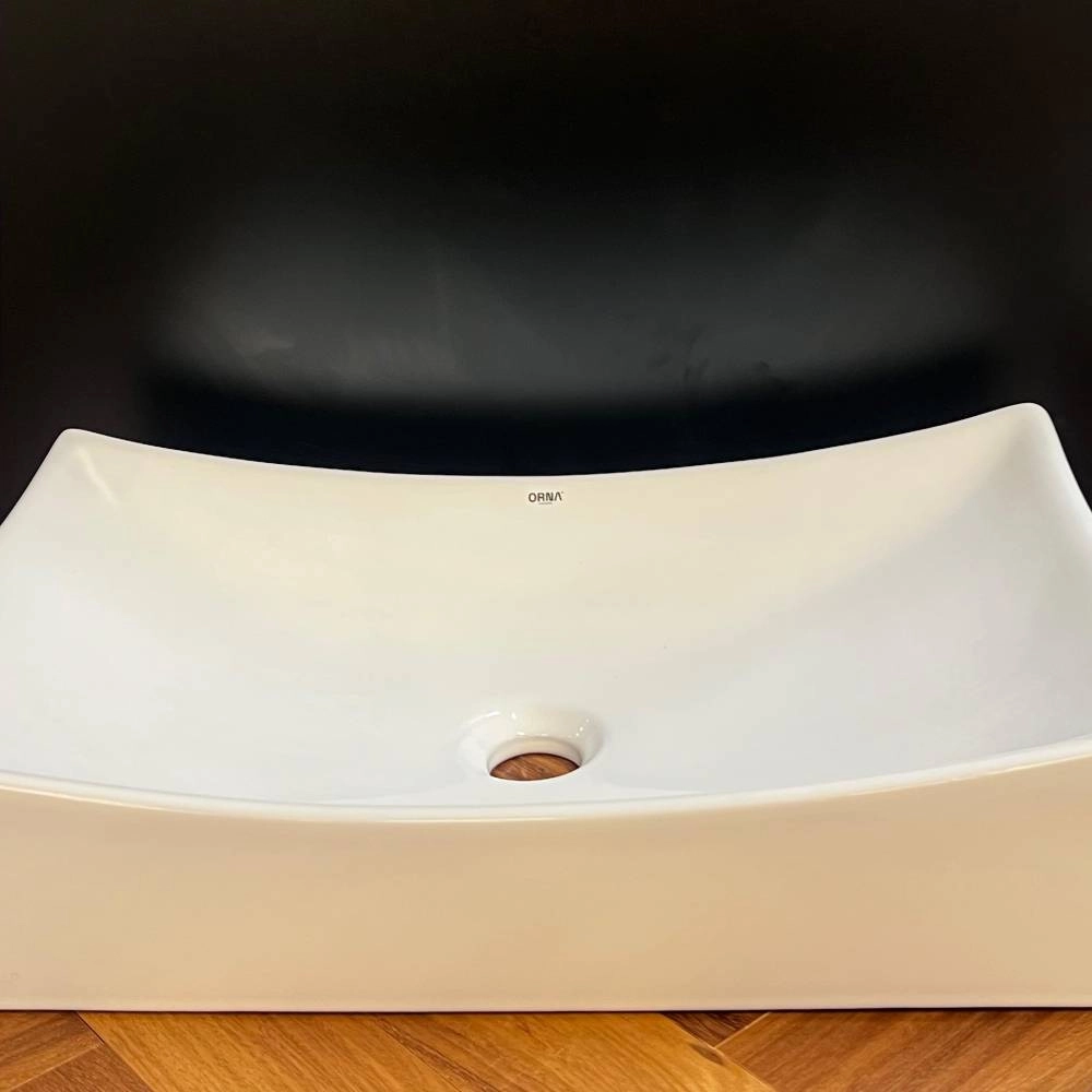 Cuba Retangular Orna Guarapari 54x35x15 Branco 