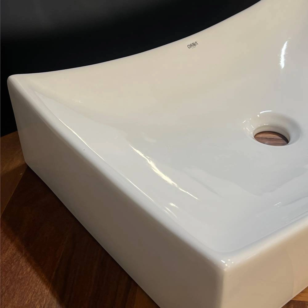 Cuba Retangular Orna Guarapari 54x35x15 Branco 