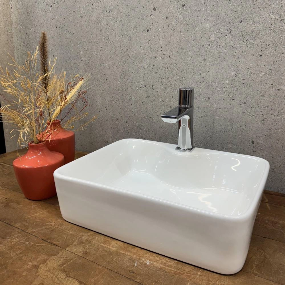 Cuba Retangular Orna Itapoa 48x37x13 Branco