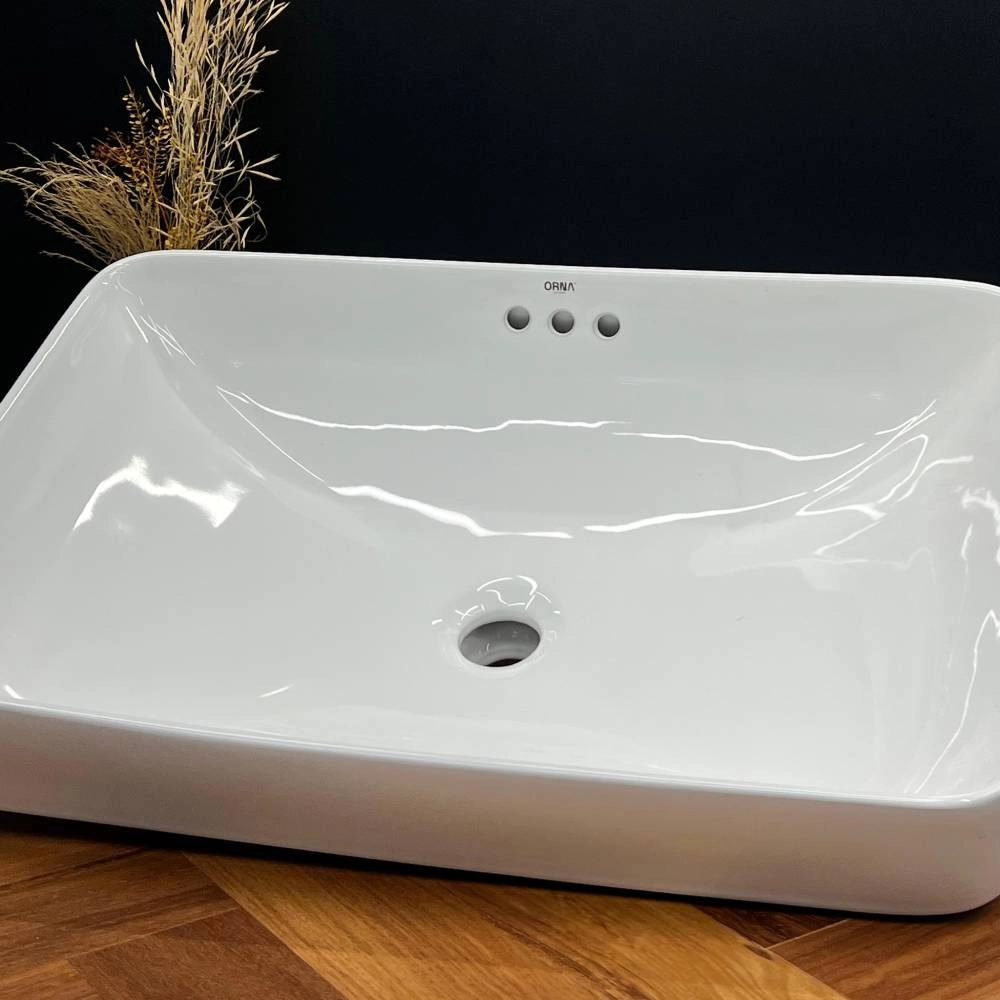 Cuba Retangular Orna Piratininga 55x38x18 Branco