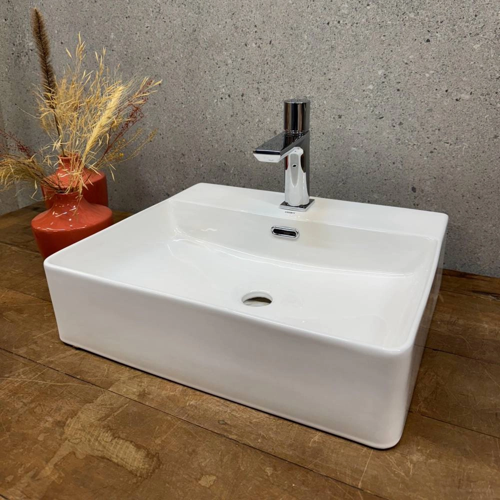 Cuba Retangular Orna Ubatuba 50x42x12 Branco