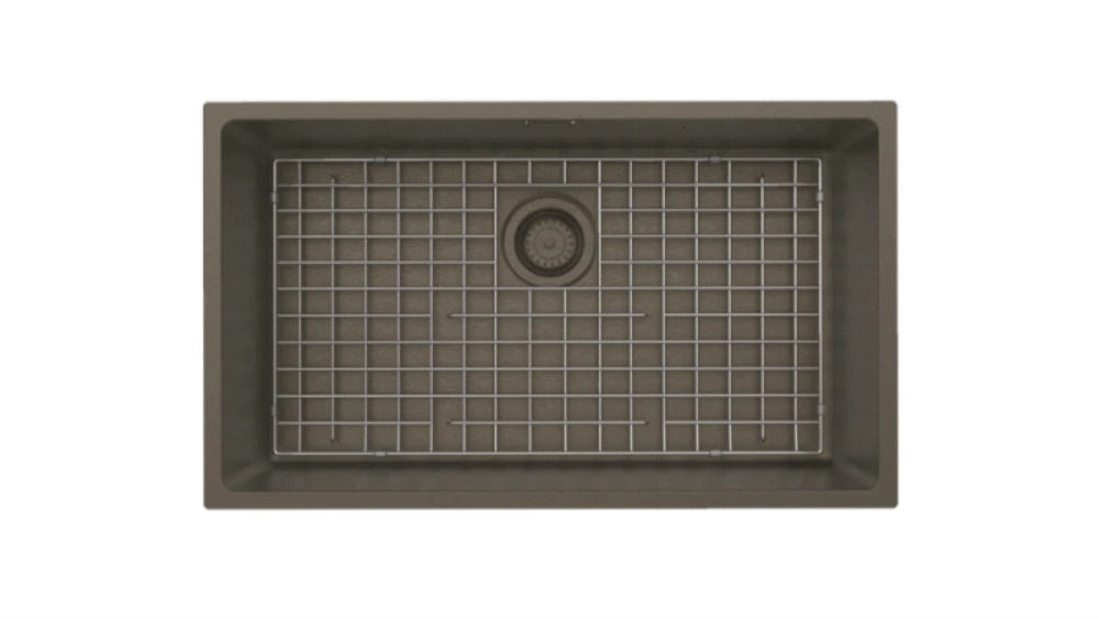Cuba Tramontina Design Collection Quadrum em Aço Inox com Revestimento PVD Black 70x40 cm