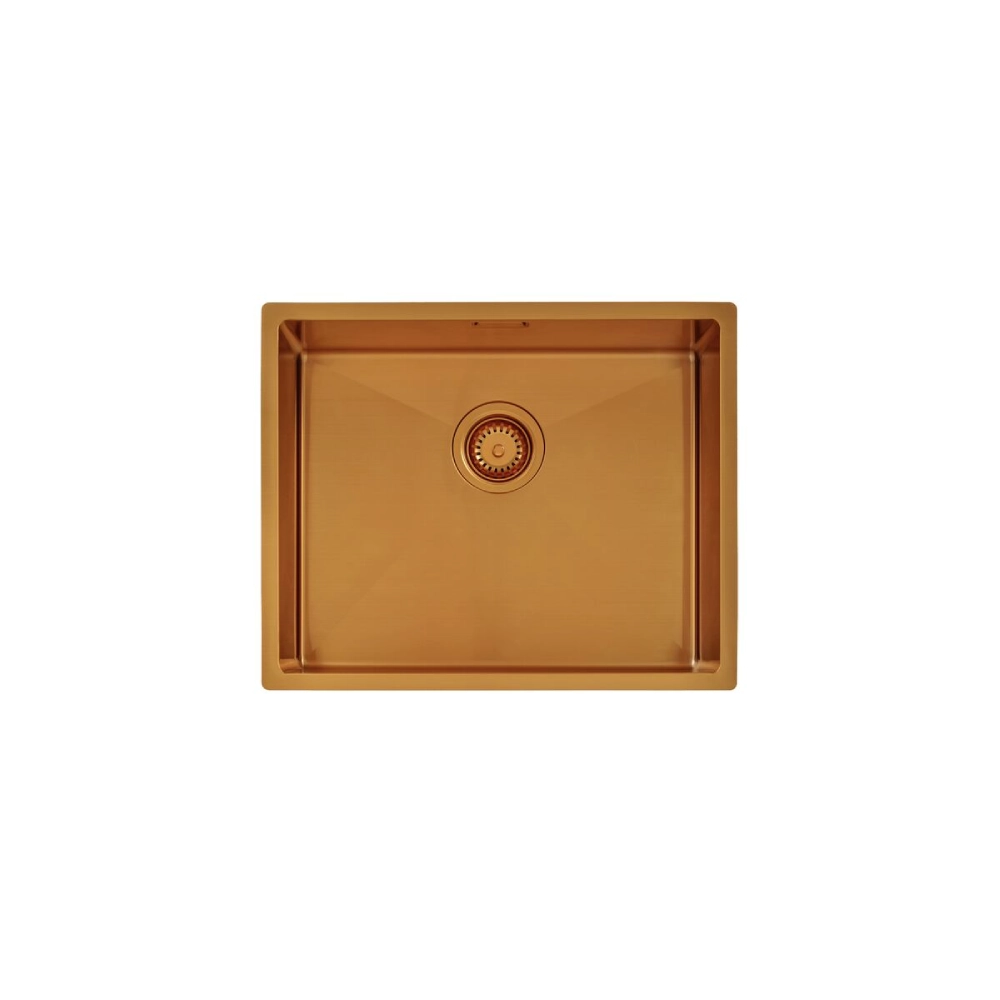 Cuba Tramontina Design Collection Quadrum em Aço Inox com Revestimento PVD Gold 50x40 cm