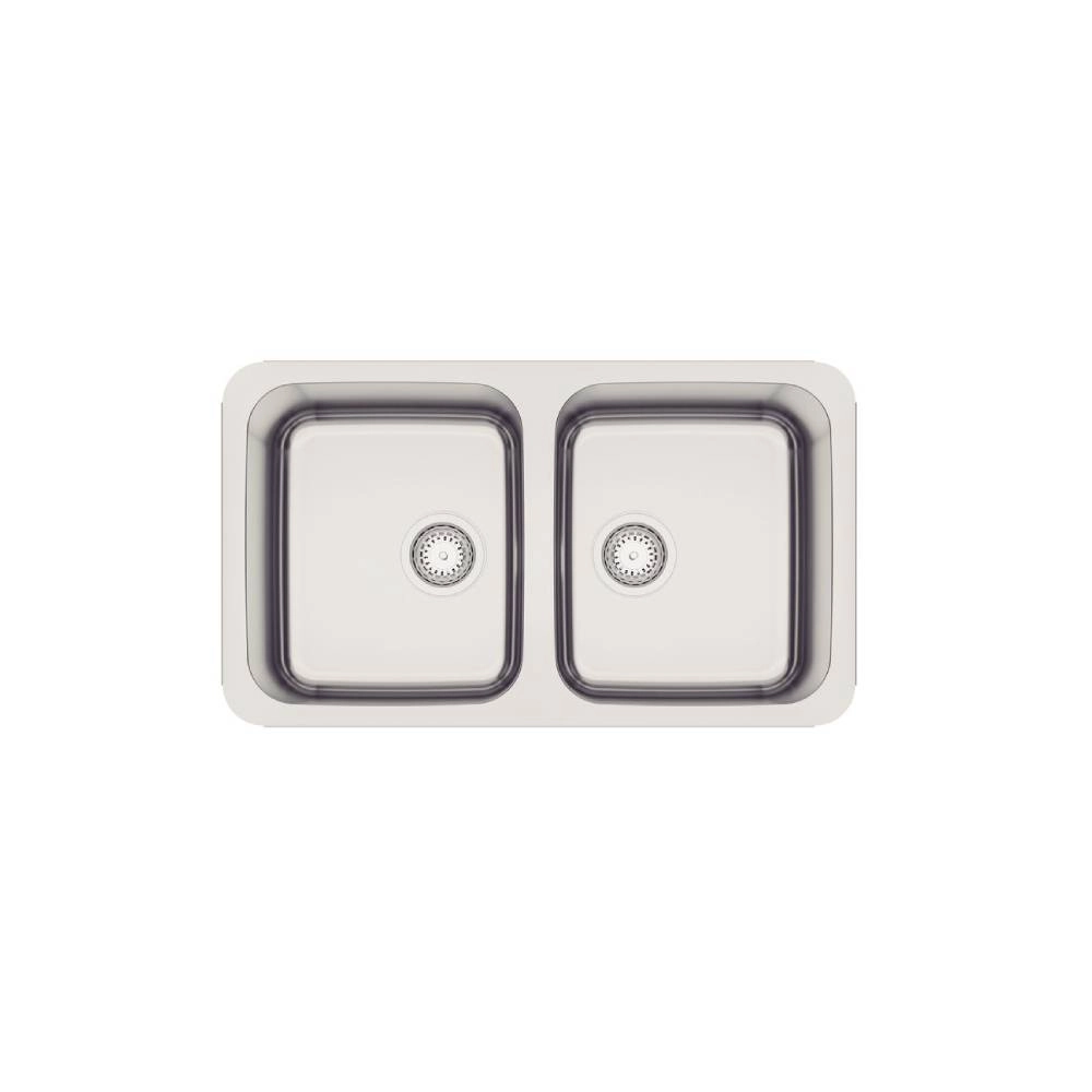 Cuba Tramontina Dora Duo 2C 34 BL em Aço Inox com Acabamento Escovado