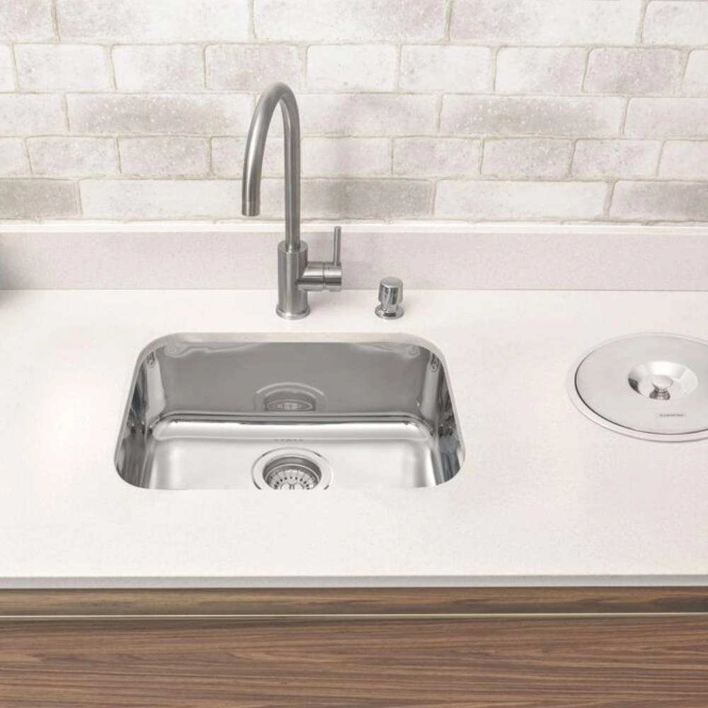 Cuba Tramontina Lavínia 47 BL em aço inox alto brilho 47x30 cm